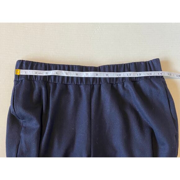 Shan Navy Blue Pull On Pants Size 8 Wool Cashmere Blend‎ - Picture 4 of 6